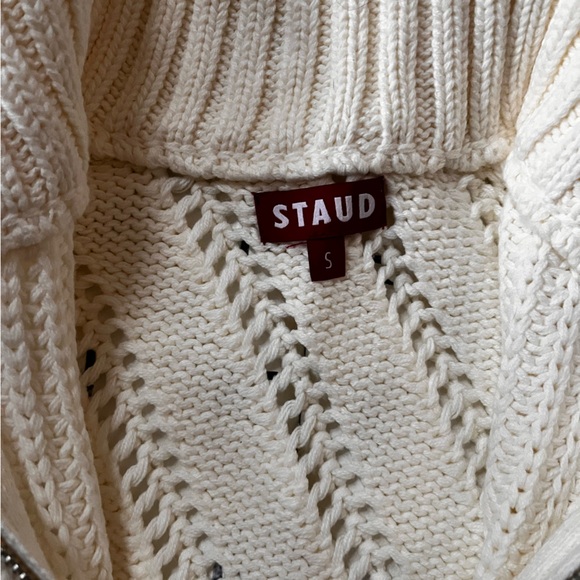 STAUD Cropped Hampton Sweater Sz S - Picture 10 of 10